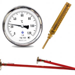 Термометры трубные, игольчатые, биметаллические